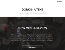 Tablet Screenshot of dorkinatent.com